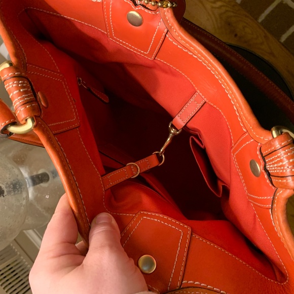 Coach orange Poppy purse - Picture 4 of 5